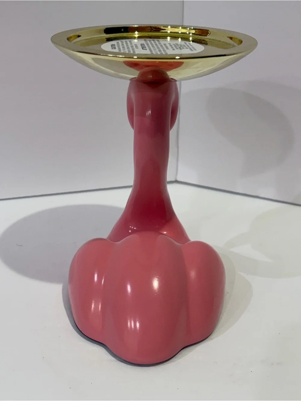 Bath and Body Works 3 Wick Pedestal Pink Flamingo Candle Holder